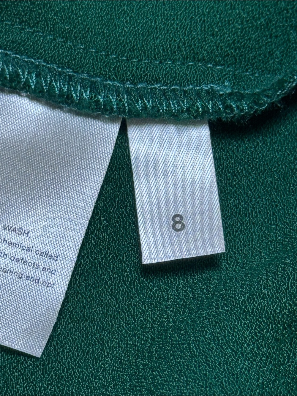 Reformation Emerald Green Crimini Dress Adjustable Spaghetti Straps Slit Size 8 - Picture 7 of 8